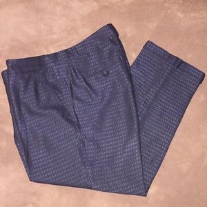 Banana Republuc Sz 8 nvy/Gray pleated capris